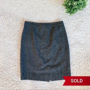 SOLD - J Crew Grey Pencil Skirt